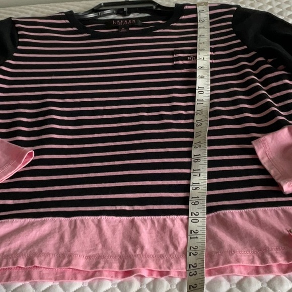 Lauren Ralph Lauren Petite Black and Pink Top - Picture 8 of 10